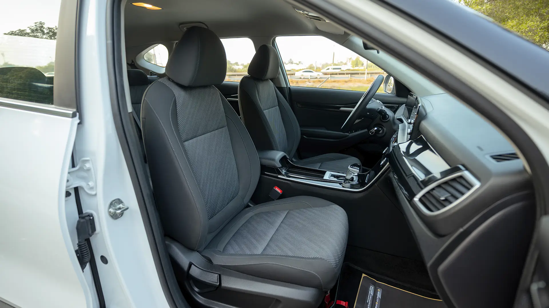 Used 2024 Kia Seltos LX in White – Front Passenger Side Cabin View