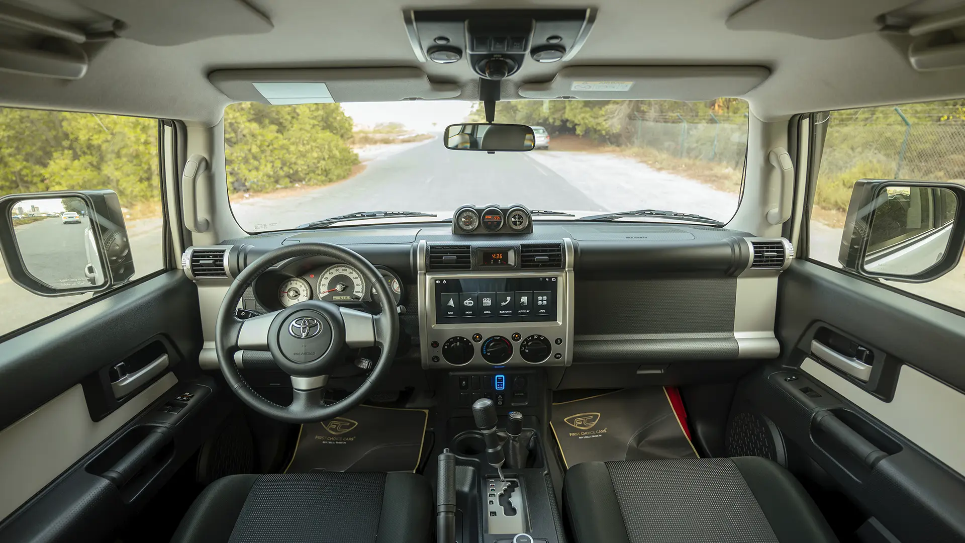 Used 2023 Toyota FJ Cruiser Gxr in White – Front Cabin / Dashboard Full View
