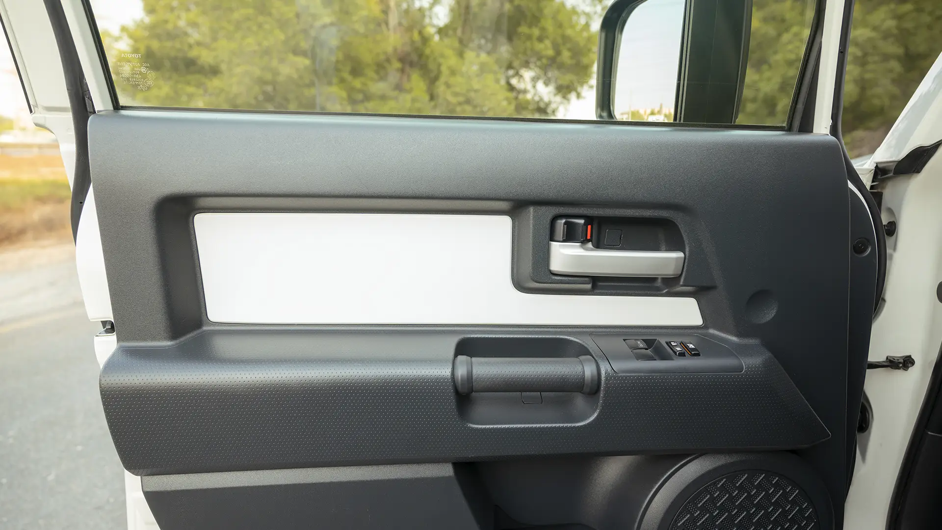 Used 2023 Toyota FJ Cruiser Gxr in White – Driver Door Panel Full View