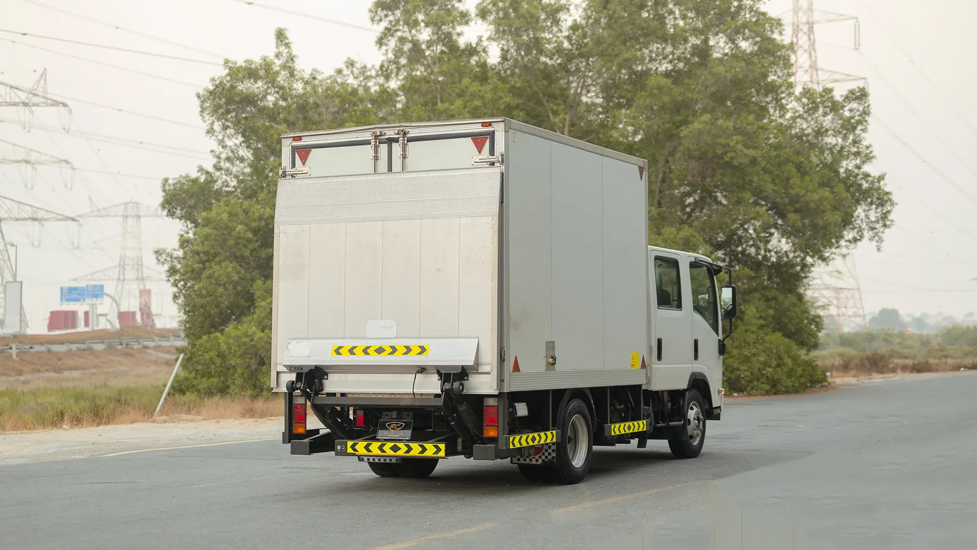 Used 2022 Isuzu N-Series NPR in White – Right Back Diagonal (45°) View