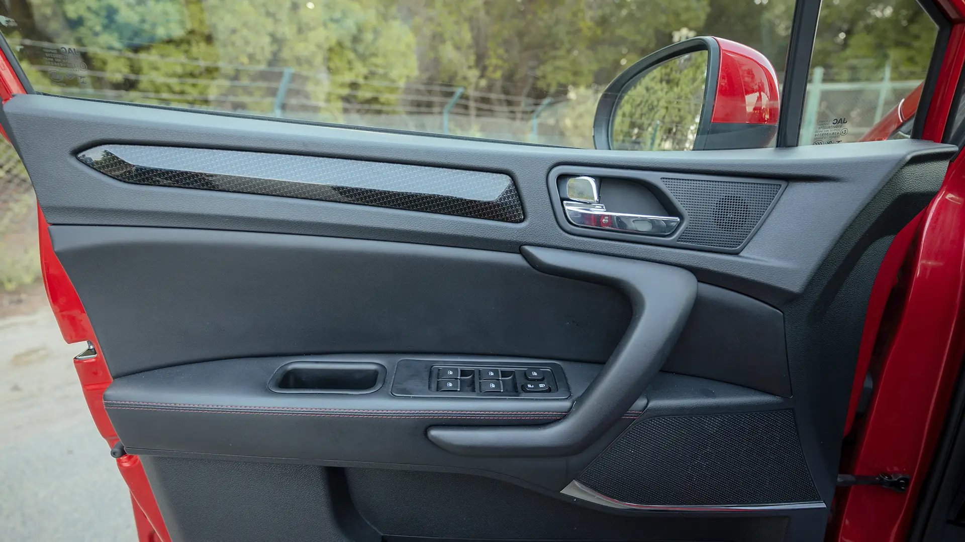 Used 2024 JAC S3 Luxury in Red – Driver Door Panel Full View