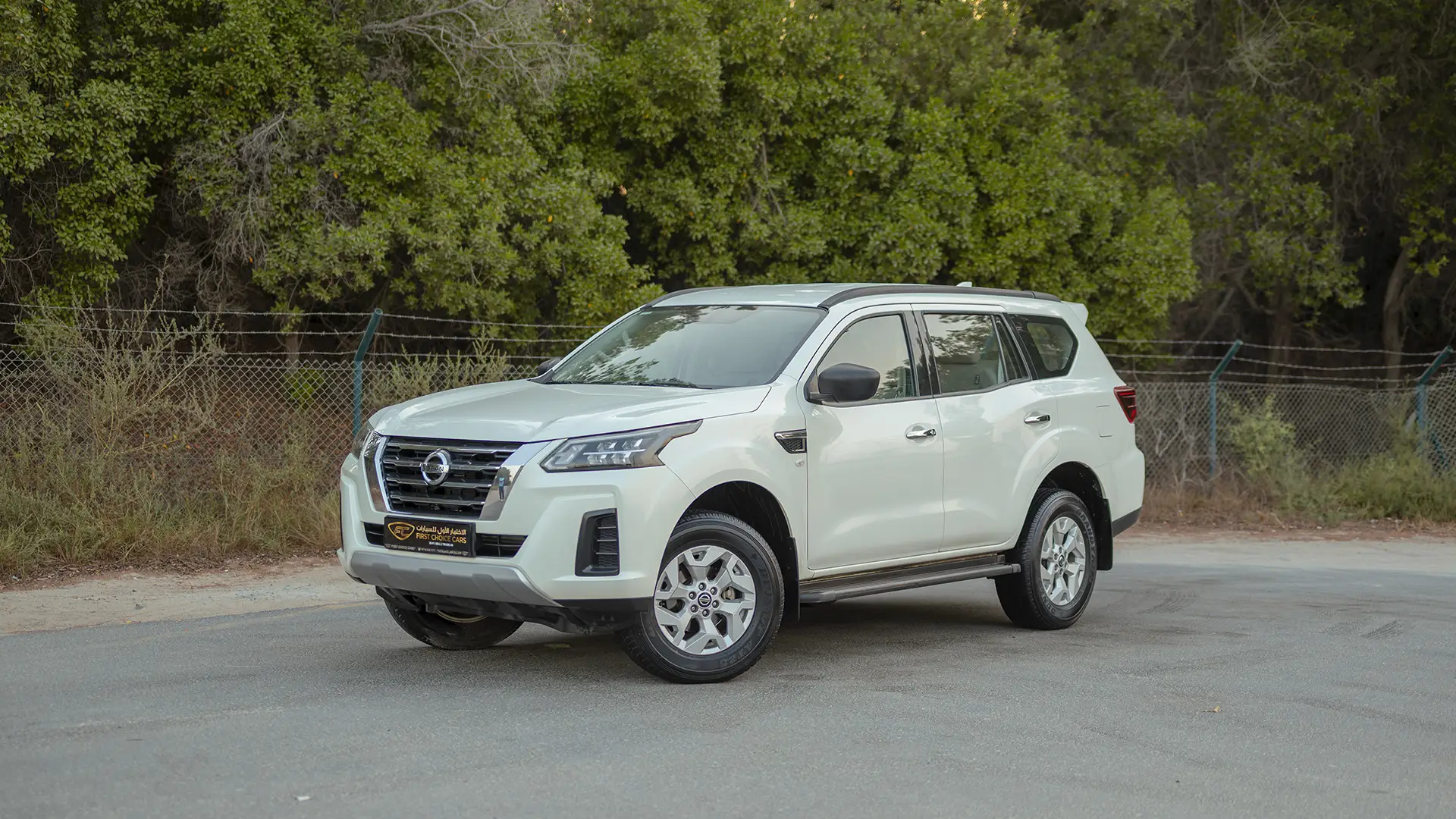 Used 2023 Nissan Xterra SE in White – Left Front Diagonal (45°) View
