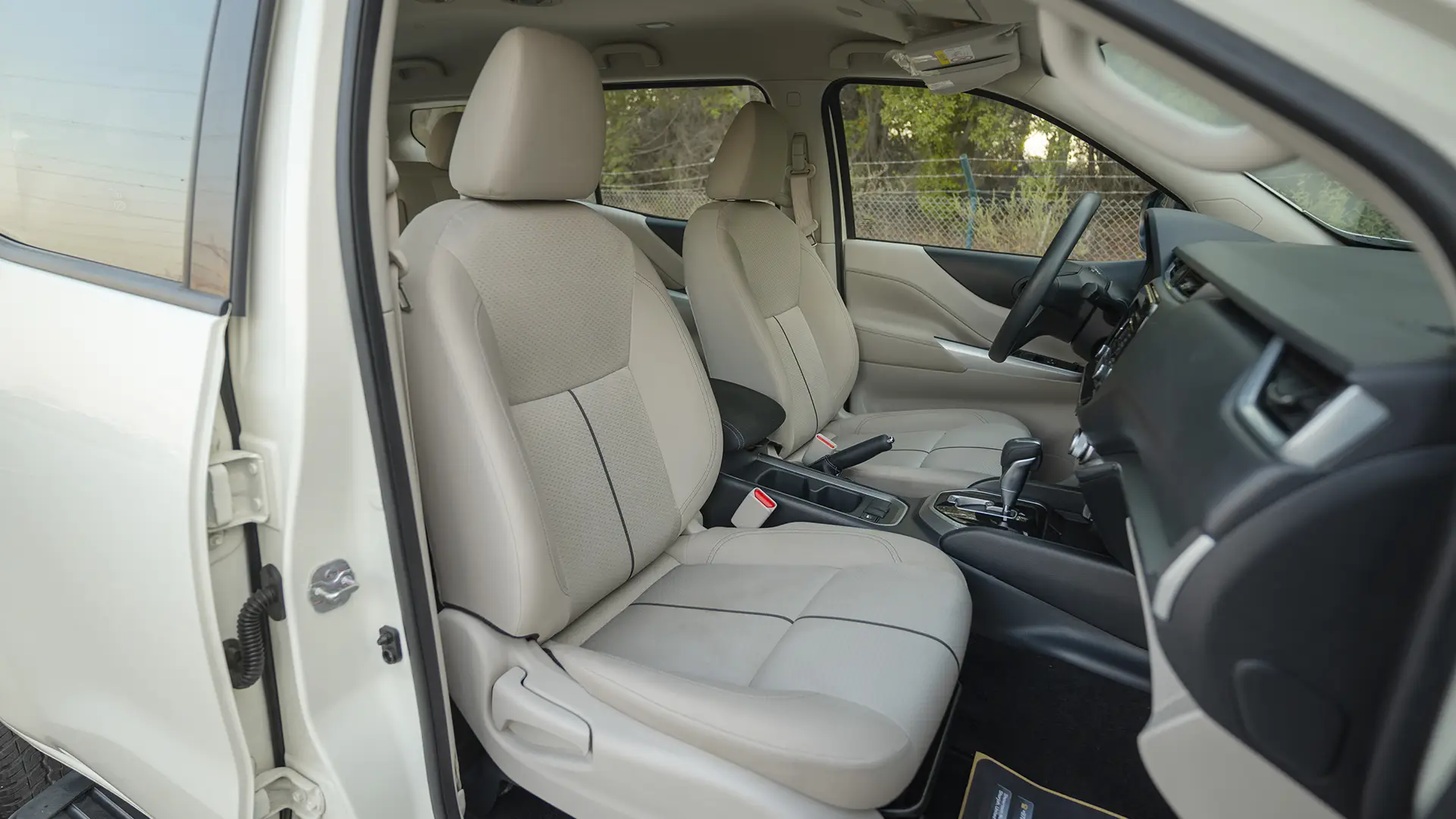 Used 2023 Nissan Xterra SE in White – Front Passenger Side Cabin View