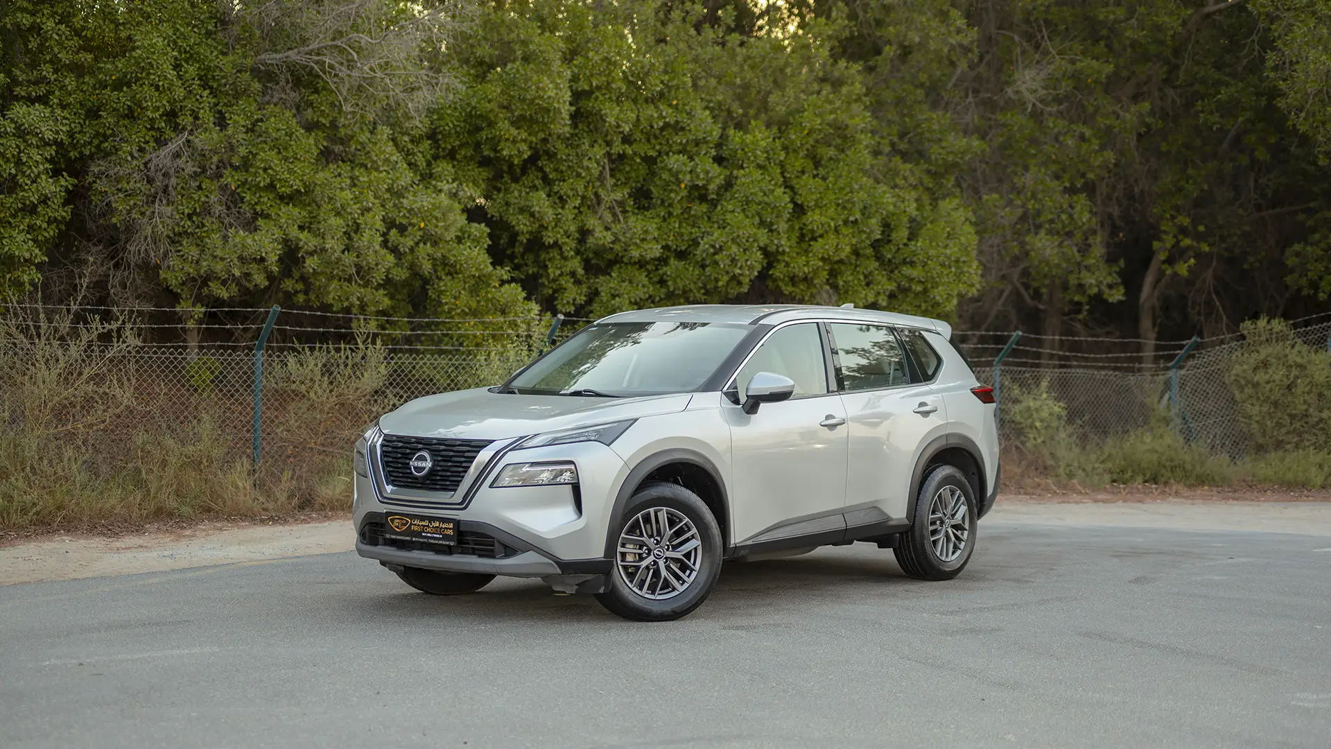 Used 2024 Nissan X-Trail S in Silver – Left Front Diagonal (45°) View