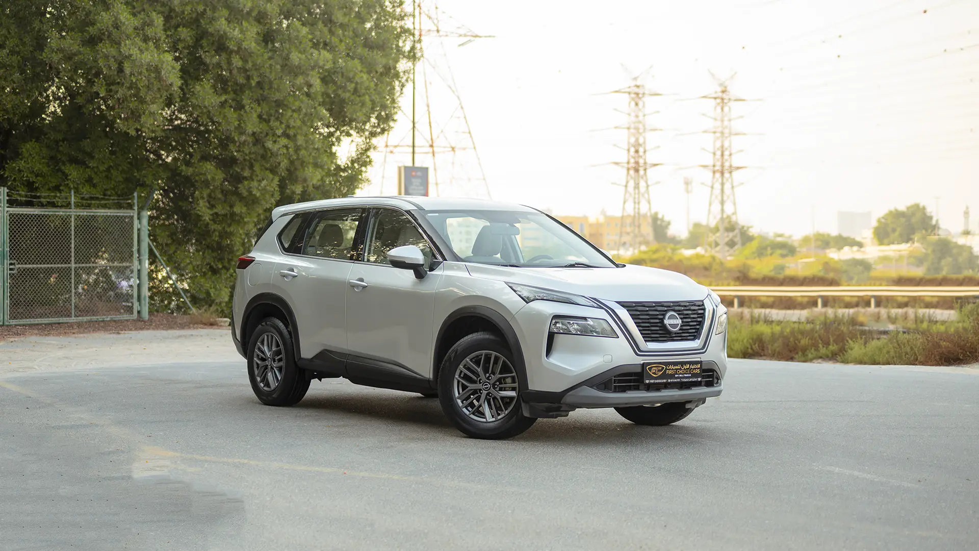 Used 2024 Nissan X-Trail S in Silver – Right Front Diagonal (45°) View