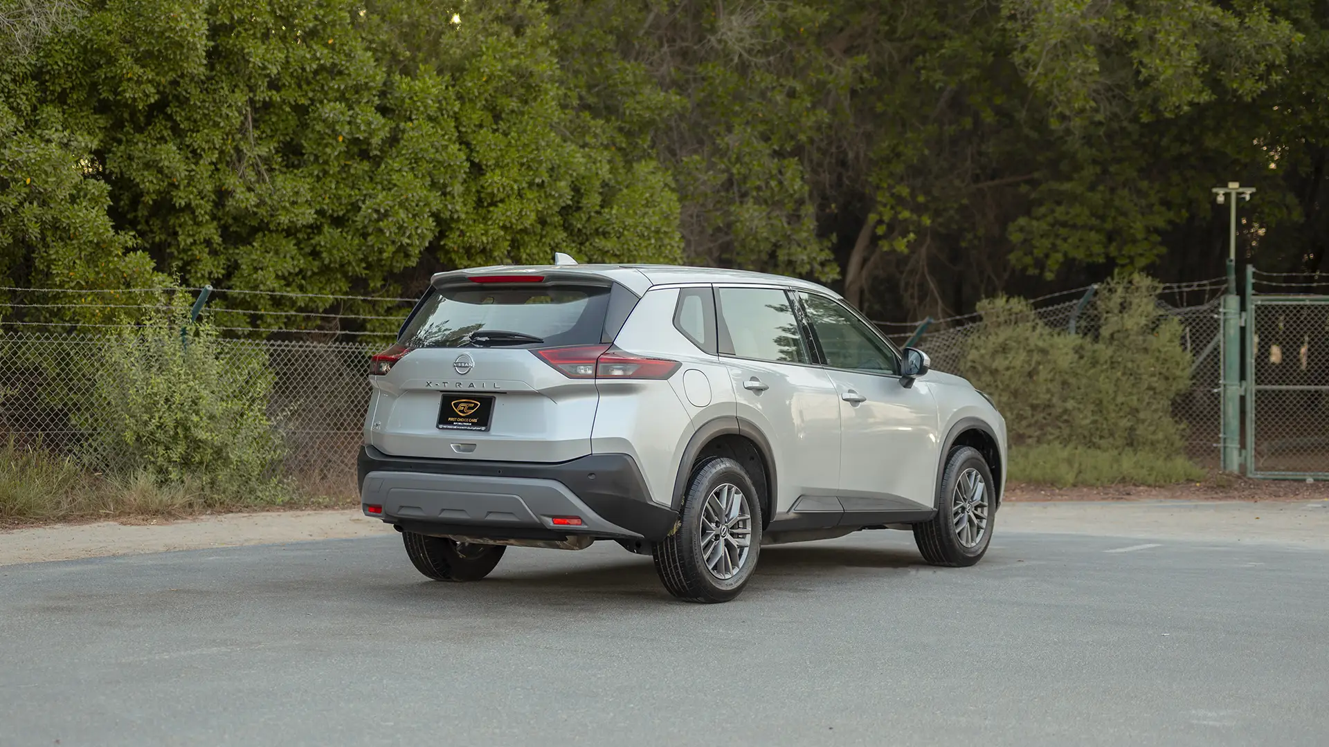 Used 2024 Nissan X-Trail S in Silver – Right Back Diagonal (45°) View