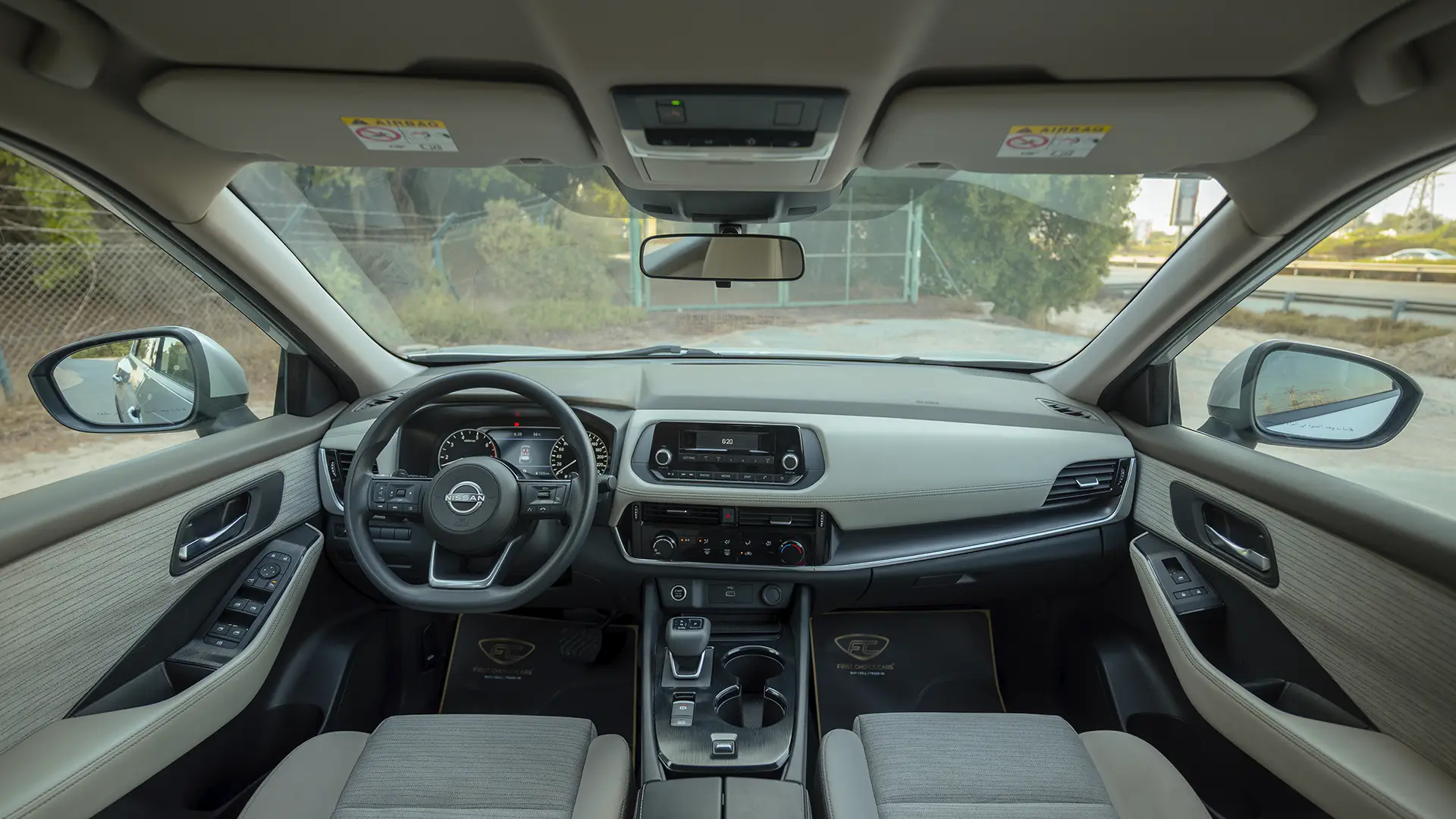 Used 2024 Nissan X-Trail S in Silver – Front Cabin / Dashboard Full View
