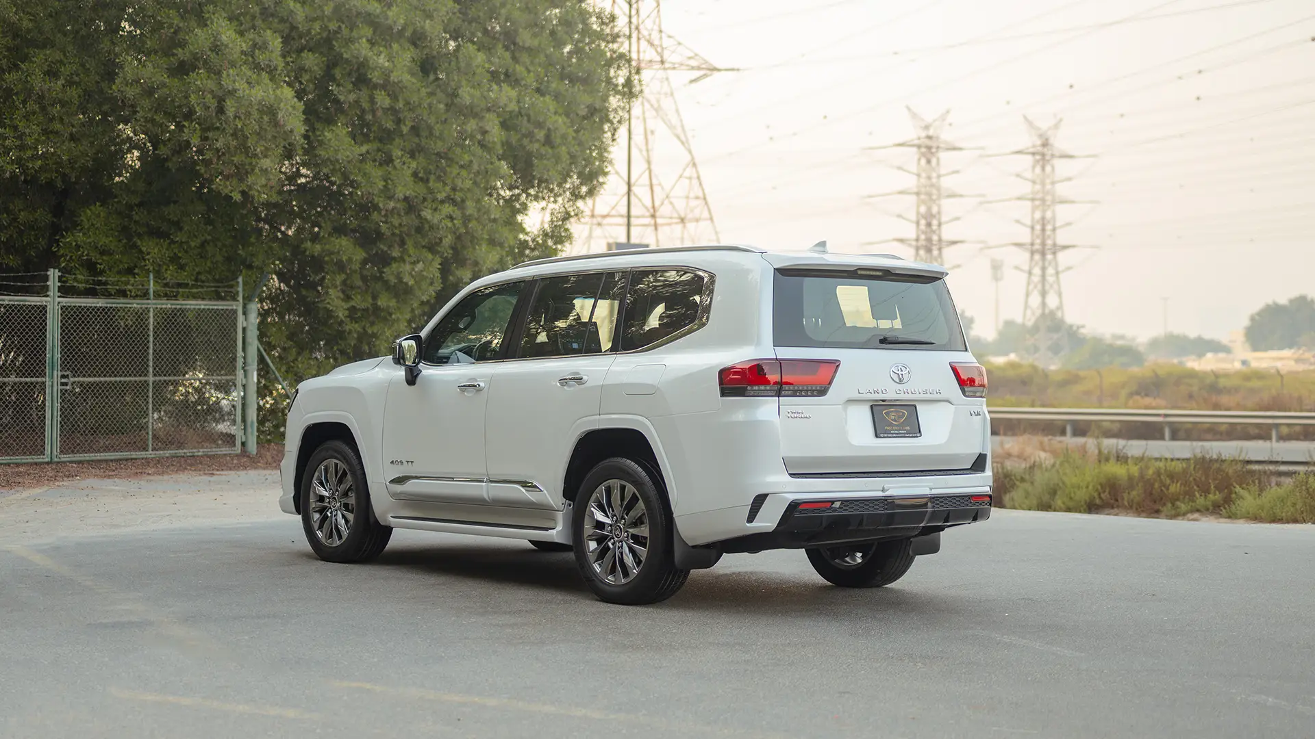 Used 2024 Toyota Land Cruiser VXR in White – Left Back Diagonal (45°) View