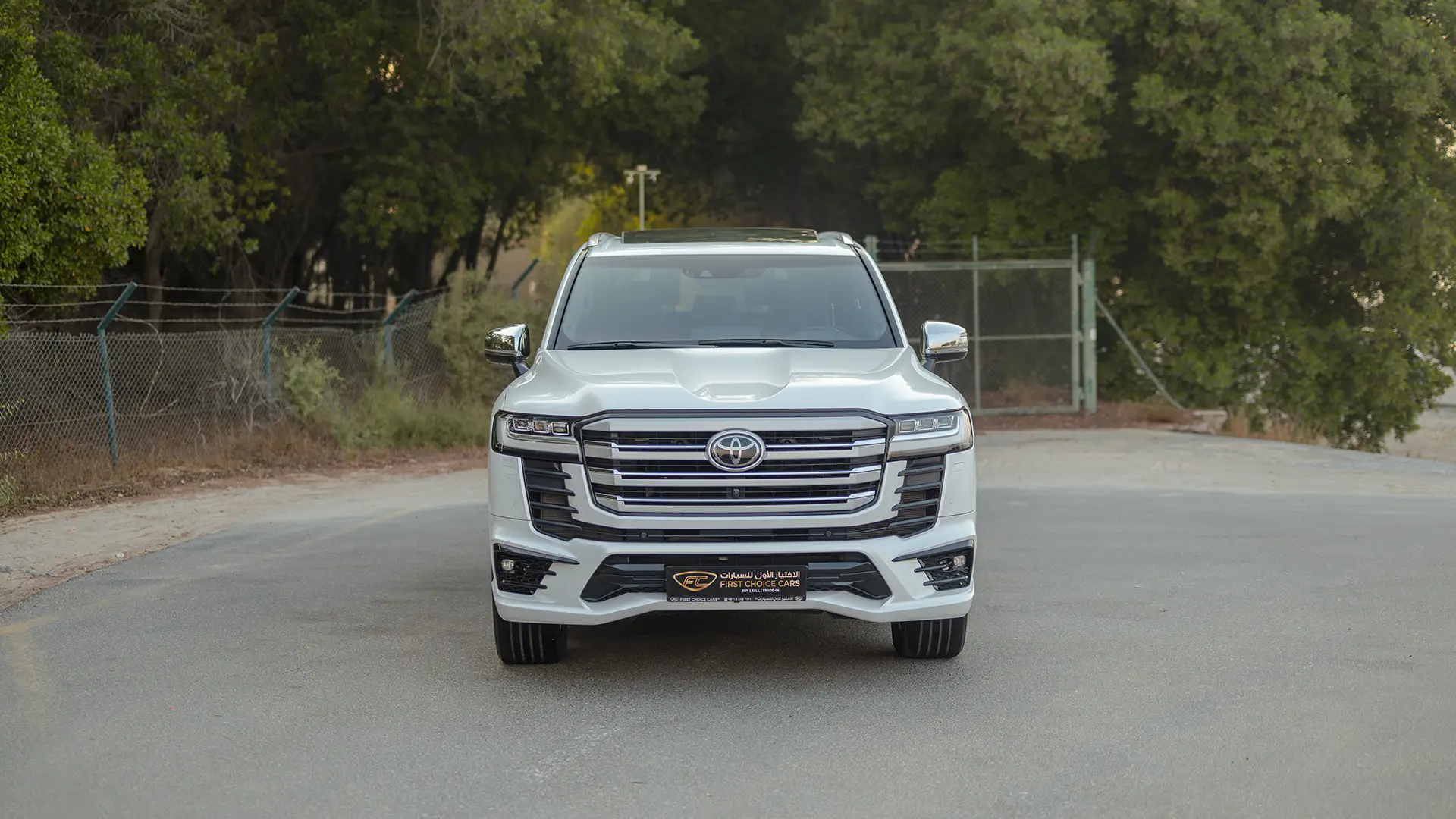 Used 2024 Toyota Land Cruiser VXR in White – Front View