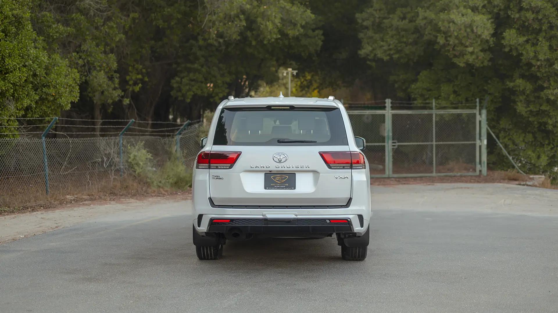 Used 2024 Toyota Land Cruiser VXR in White – Back/Rear View