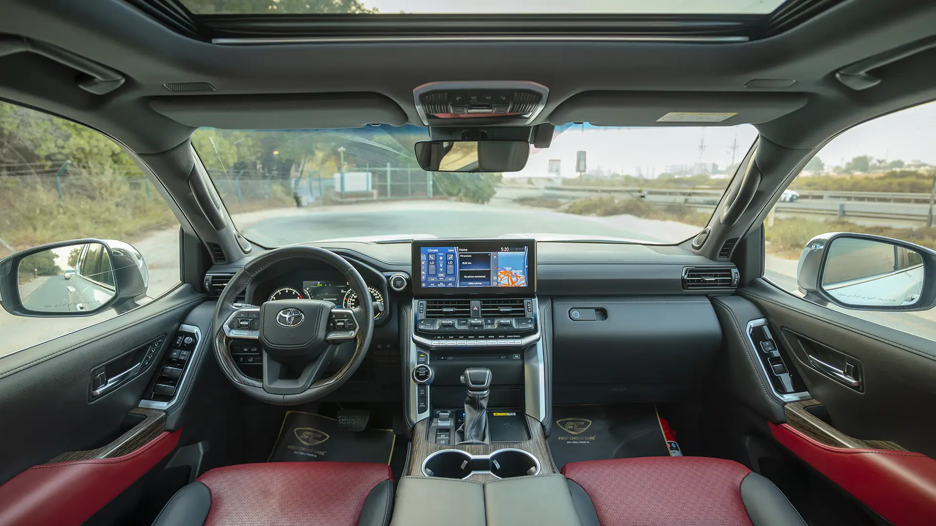 Used 2024 Toyota Land Cruiser VXR in White – Front Cabin / Dashboard Full View