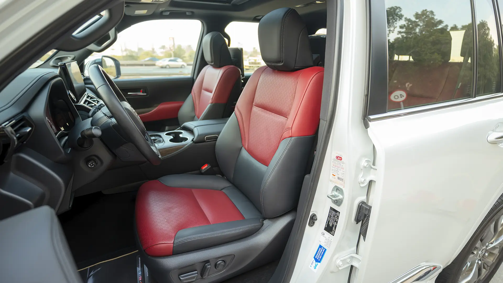 Used 2024 Toyota Land Cruiser VXR in White – Front Driver Side Cabin View
