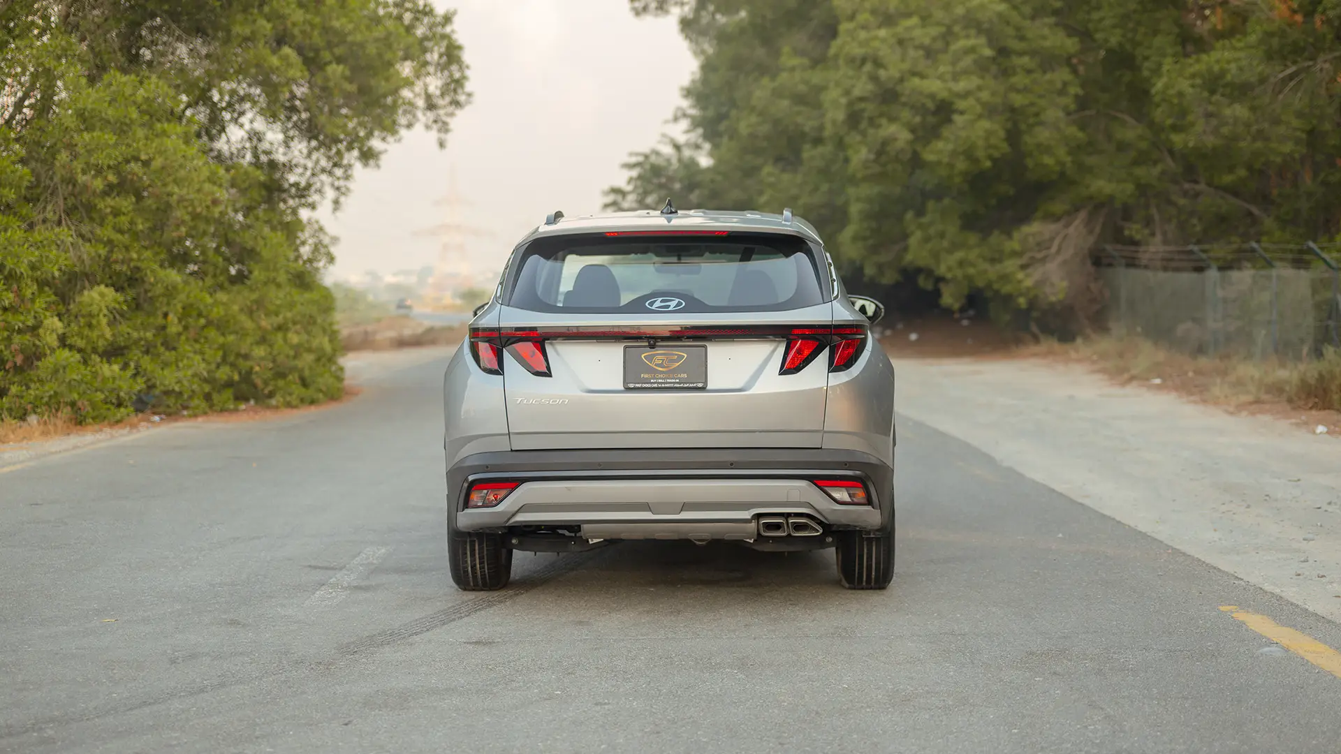 Used 2025 Hyundai Tucson Smart in Silver – Back/Rear View
