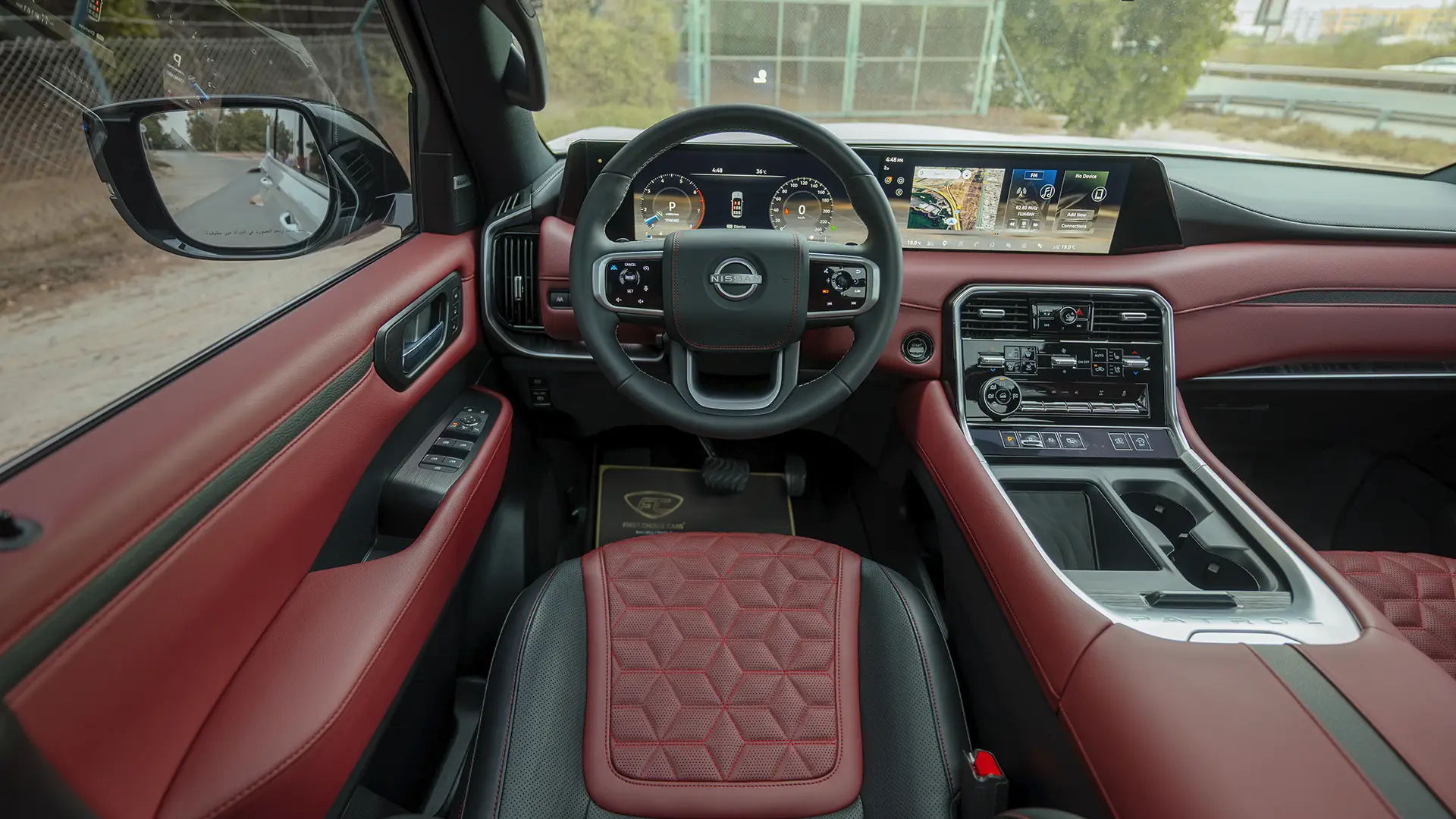 Used 2026 Nissan Patrol LE Platinum City in White – Steering Wheel & Instrument Cluster