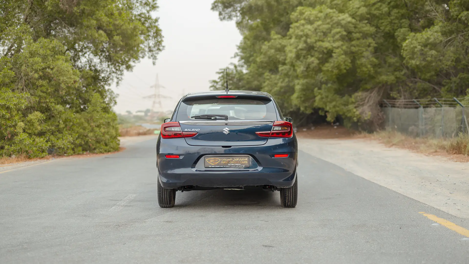 Used 2025 Suzuki Baleno GL in Blue – Back/Rear View