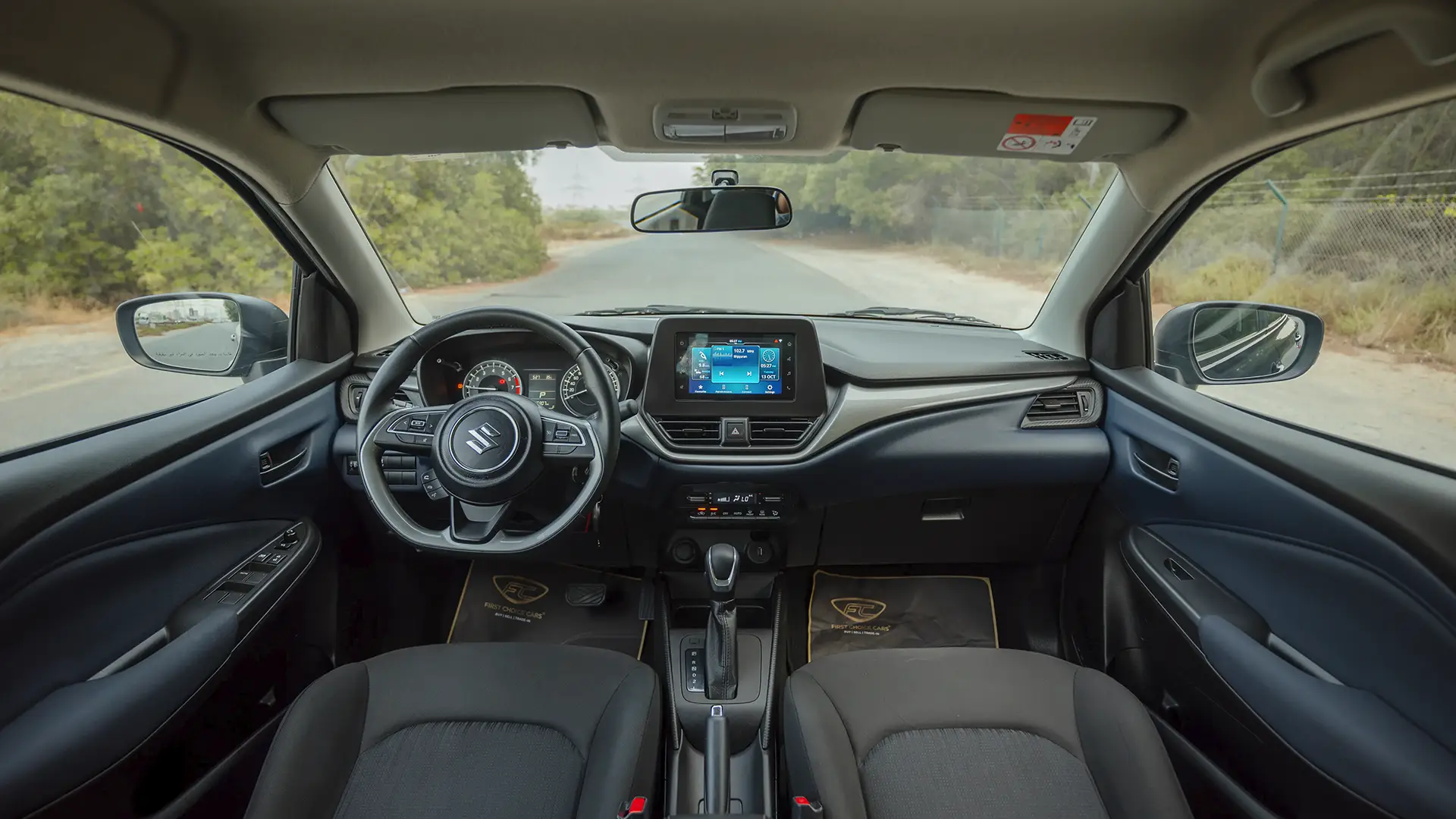 Used 2025 Suzuki Baleno GL in Blue – Front Cabin / Dashboard Full View