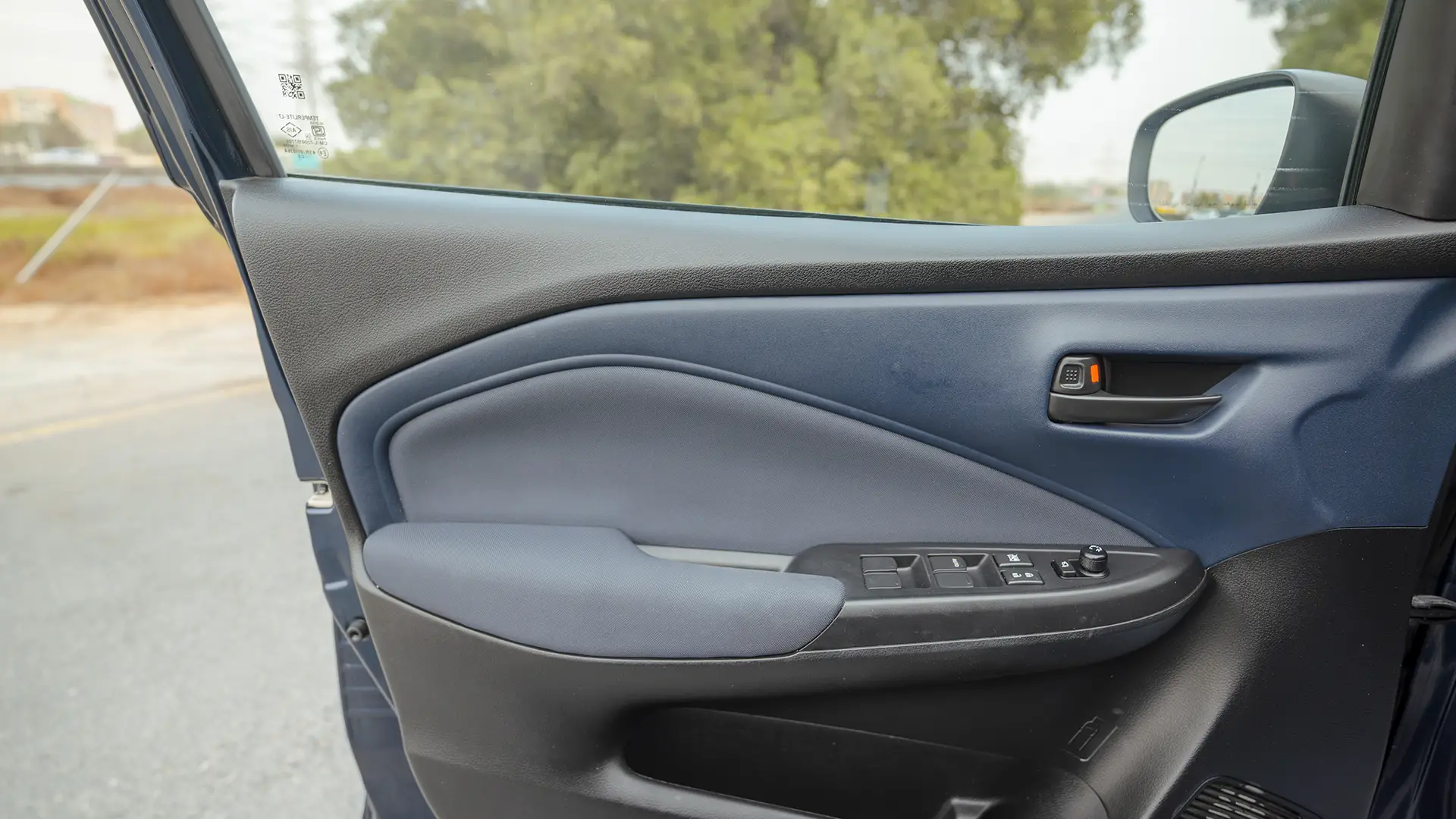 Used 2025 Suzuki Baleno GL in Blue – Driver Door Panel Full View
