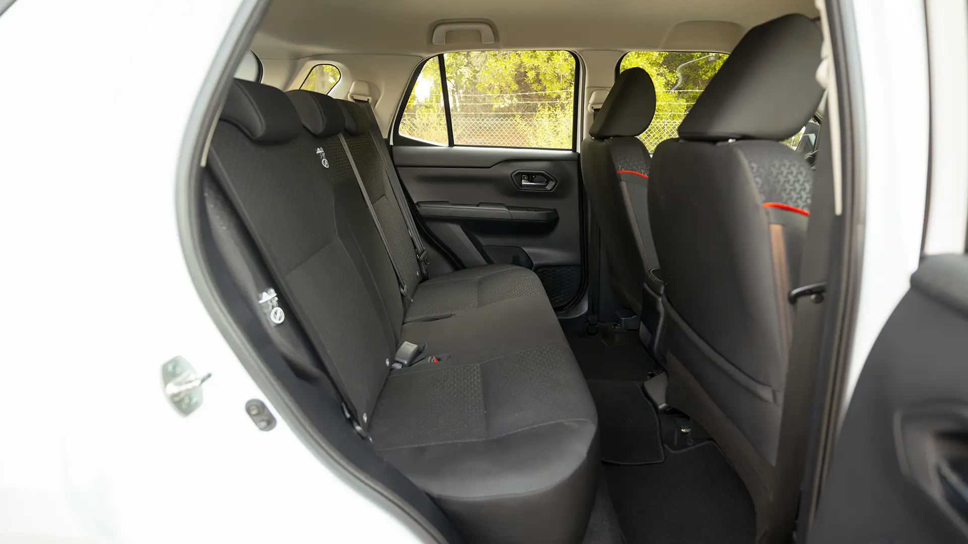 Used 2024 Toyota Raize G in White – Rear Passenger Side Cabin View