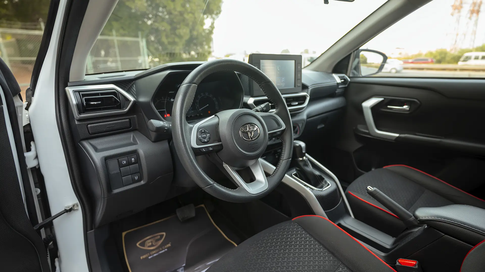 Used 2024 Toyota Raize G in White – Driver Side Dashboard & Steering View